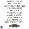 Women Fear Me Fish Fear Me Men Look Away PNG Design