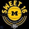 2025 Sweet Sixteen Michigan Wolverines SVG Design