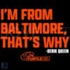 Baltimore Born Thats Why Derik Queen SVG