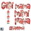 Custom Watermelon Mama Gigi Name Bundle PNG Format