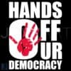 Hands Off Our Democracy SVG Anti Trump Protest Graphic File
