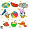 Donald Daisy Duck Summer Fun SVG Design