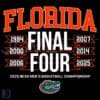 Florida Gators Final Four History NCAA Basketball SVG