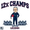 Geno Auriemma UConn 12x Champions SVG for Cricut & Fans