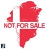 Greenlands Not for Sale Bold Statement SVG Design