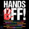 Hands Off Protest SVG Medicaid, Medicare, Social Security Rights