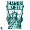 Hands Off Statue of Liberty Anti-Trump Protest PNG Design