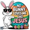 No Bunny Loves Me Like Jesus SVG Funny Christian Easter Design