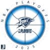 OKC Thunder SVG 2025 NBA Playoffs Basketball Design