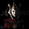 Retro Queen Amidala PNG Star Wars Phantom Menace Art