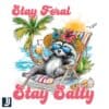Summer Raccoon Stay Feral Star Salty PNG