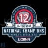 UConn 12-Time NCAA Champions SVG for Cricut & Sports Fans