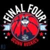 UConn Huskies 2025 Final Four Basketball SVG Design