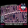 UConn Huskies 2025 National Champions SVG NCAA Women's Clipart