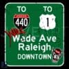 Will Wade Ave Highway Sign SVG NC State Wolfpack Pride